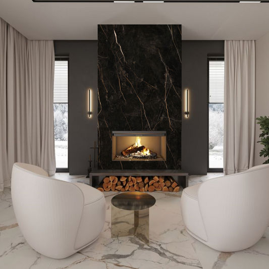 iSlab - Porcelain Fireplace Package